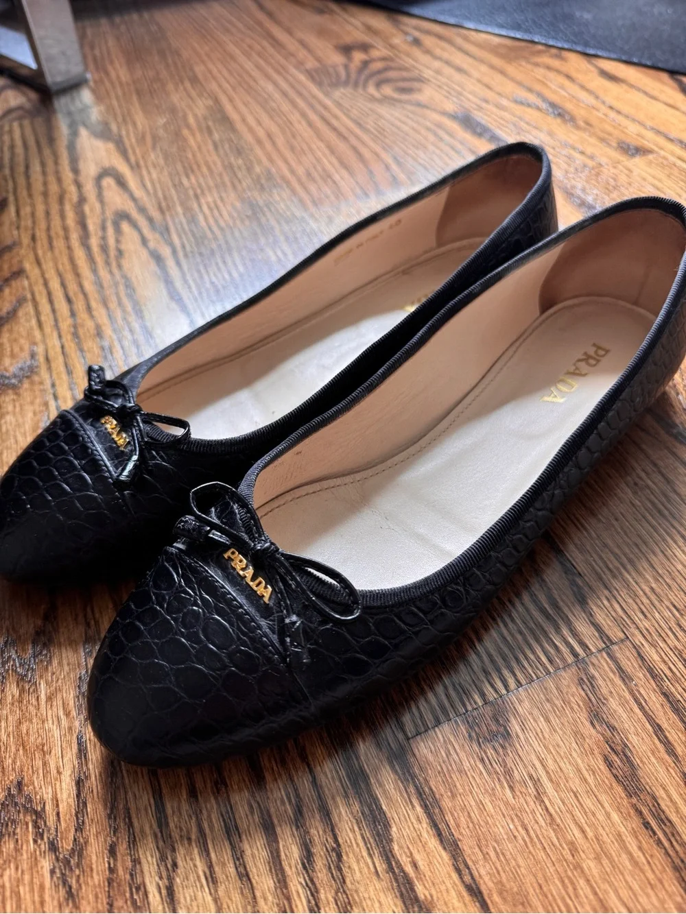 Prada Calfskin Ballet Flats